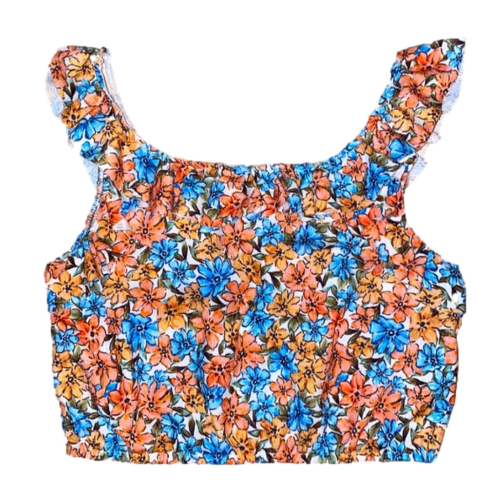ZARA floral crop top Size 13-14